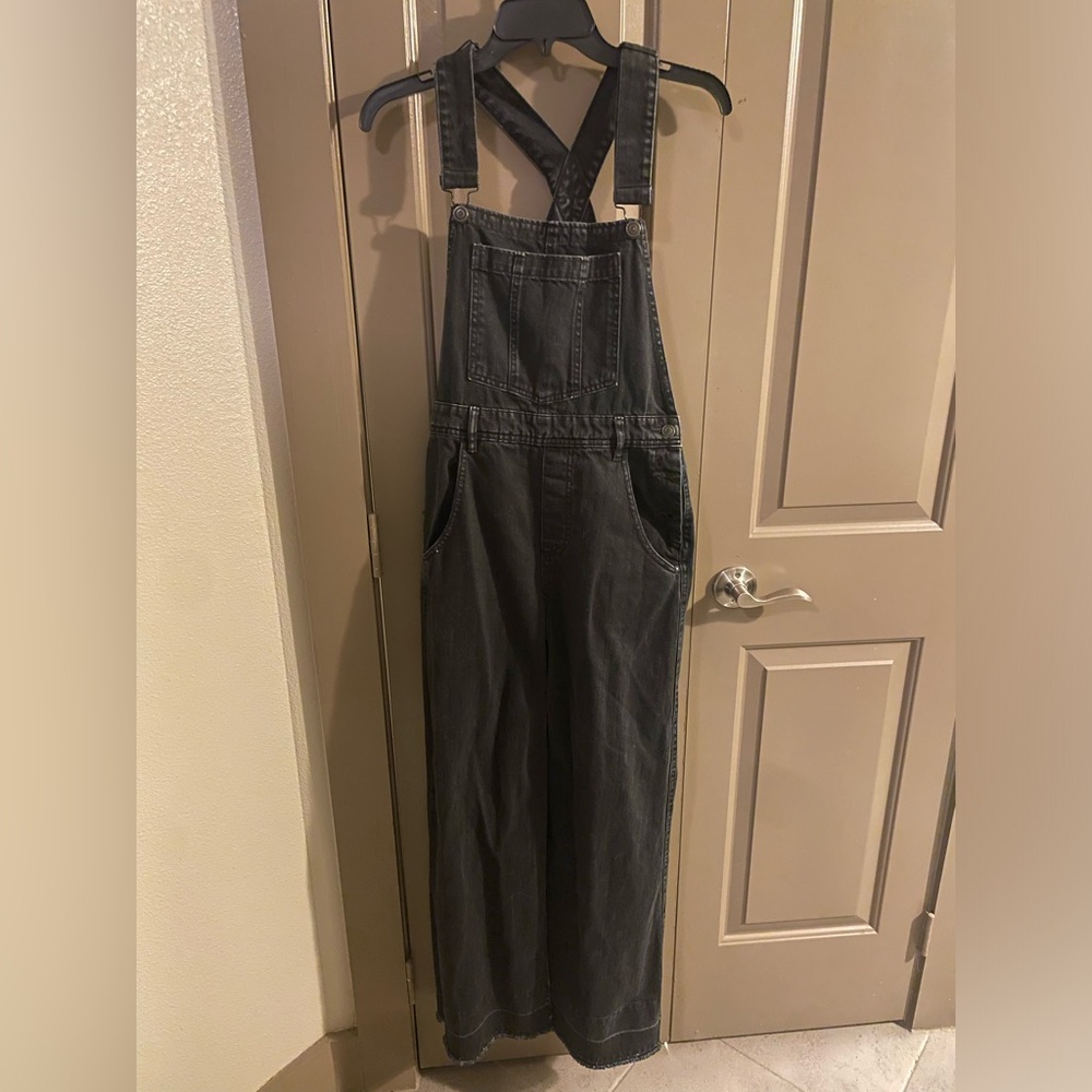 Free People Wide Leg Overalls